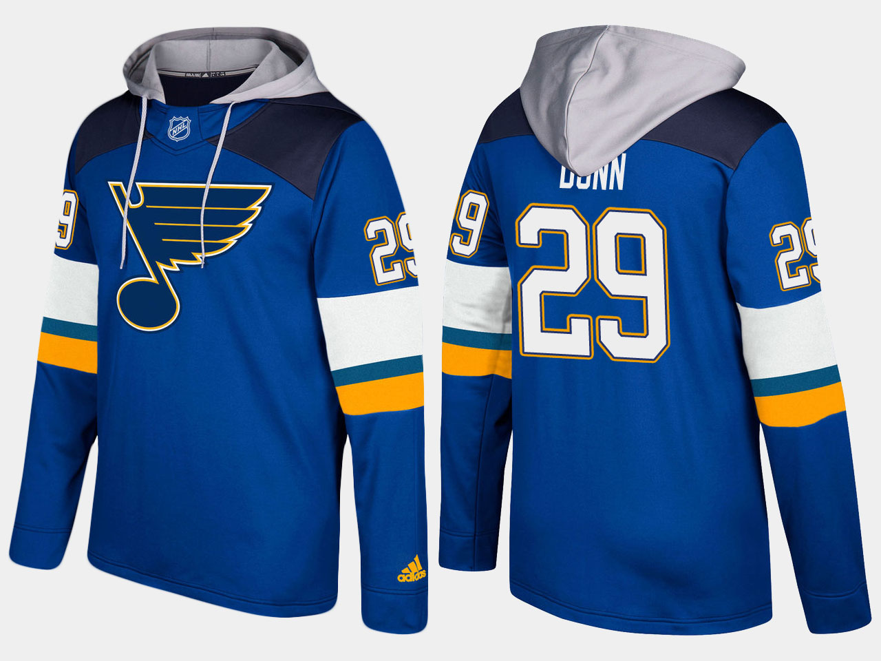 Men NHL St.Louis blues 29 vince dunn blue hoodie